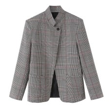 Commuting style simple and versatile stand up collar suit Commuting style simple and versatile stand up collar suit