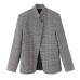 Commuting style simple and versatile stand up collar suit Commuting style simple and versatile stand up collar suit