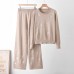 Chic Knitwear Set for Women, Casual Butterfly Embroidery Two-Piece Outfit, Lazy Style, Slim Fit Chic Knitwear Set for Women, Casual Butterfly Embroidery Two-Piece Outfit, Lazy Style, Slim Fit