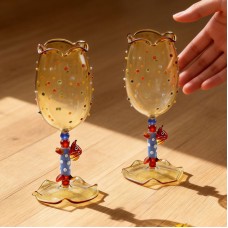 Handcrafted Dachshund Wine Glass – Cute Jelly Bean Dog Goblet, Heat-Resistant Colored Glass for Wine & Champagne