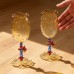 Handcrafted Dachshund Wine Glass – Cute Jelly Bean Dog Goblet, Heat-Resistant Colored Glass for Wine & Champagne