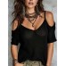 Fashionable Summer Solid Color Sleeveless Knit Top for Women Casual Shoulder-Baring Design, Lightweight and Breathable, Perfect for Everyday Wear