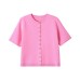 Round neck threaded knitted top