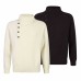 Turn-Down Collar Double-Layered High Neck Long Sleeve Knitwear for Men