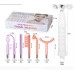 High Frequency Beauty Device Red and Purple Light Combination 6-Piece Set with Handle Portable Round Home Beauty Instrument