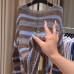 Spring and Autumn Outfit Knitwear with Hollow Design Long Sleeve Women's Fashionable Casual Round Neck Top