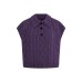 Fried Dough Twists Versatile Solid Short Sleeve Knit