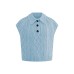 Fried Dough Twists Versatile Solid Short Sleeve Knit