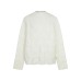 Round neck woven Fried Dough Twists versatile contrast simple knitwear