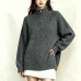 Half high collar Fried Dough Twists versatile plain simple knitwear