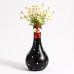 Hand-Painted Rooster Vase Sculpture | Long Neck Cartoon Rooster Decor with Colorful Polka Dots | Waterproof Resin Home Accent