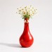 Hand-Painted Rooster Vase Sculpture | Long Neck Cartoon Rooster Decor with Colorful Polka Dots | Waterproof Resin Home Accent