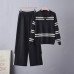 Contrast striped lapel set Contrast striped lapel set