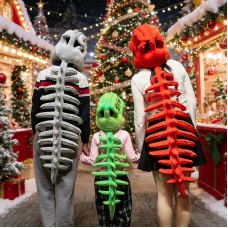 Dinosaur Skeleton Headpiece Dinosaur Bones Hat Mask Cosplay Decoration Prop for Kids and Adults