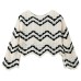 Striped wave hollowed out top