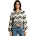 Striped wave hollowed out top