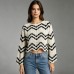 Striped wave hollowed out top