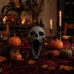 Gothic 3D Demon Skull Sculpture, Horror Skull Decor, Halloween Tabletop Figurine, Dark Gothic Home or Bar Decoration