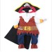 Pet Dog Pirate Costume Universal Two-Legged Pet Clothing Cute Pet Pirate Transforming Outfit