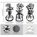 Hot selling Wall Decoration Background Iron Art Painting New Metal Vase Wall Hanging Wall Decoration Bedroom Living Room Home Fu