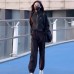Casual Sportswear Set for Women, Fashionable and Loose Running Outfit Two-Piece Set