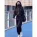 Casual Sportswear Set for Women, Fashionable and Loose Running Outfit Two-Piece Set