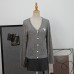 Round neck long sleeved hollow top