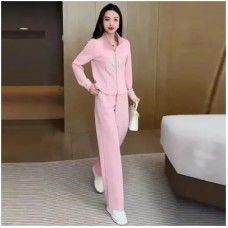 New Fashion Sportswear Set for Women, Casual Two-Piece Outfit, Flattering and Slimming, Mother's Wear, Autumn Style
