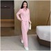 New Fashion Sportswear Set for Women, Casual Two-Piece Outfit, Flattering and Slimming, Mother's Wear, Autumn Style
