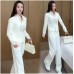 New Fashion Sportswear Set for Women, Casual Two-Piece Outfit, Flattering and Slimming, Mother's Wear, Autumn Style