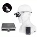 Portable 2.5X/3.5X HD Medical Glasses-Style Magnifier with LED Headlamp Set and Carrying Case