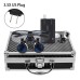 Portable 2.5X/3.5X HD Medical Glasses-Style Magnifier with LED Headlamp Set and Carrying Case