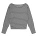 One shoulder striped star long sleeved top for women