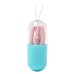 Collapsible Silicone Foldable Reusable Straw with Carrying Case and Cleaning Brush Travel Home, Office Drink Kitchen Accessories