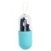 Collapsible Silicone Foldable Reusable Straw with Carrying Case and Cleaning Brush Travel Home, Office Drink Kitchen Accessories