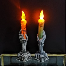Halloween Ghost Hand Night Light of Ghost Festival Atmosphere Props Plastic Ghost Hand Light Neon Light LED Light Candle Light