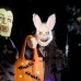 Evil Bloody Rabbit Mask Bloody Plush Bear Mask Halloween Horror Masks Masquerade Party Cosplay Masque Easter Props Tricky Mask