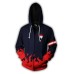 Uzumaki Naruto Cosplay Akatsuki Cloak Hoodie Naruto Uchiha Itachi Anime Adult men Ms 3D Printed Zip Hooded Sweatshirt Jacket