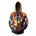 Uzumaki Naruto Cosplay Akatsuki Cloak Hoodie Naruto Uchiha Itachi Anime Adult men Ms 3D Printed Zip Hooded Sweatshirt Jacket