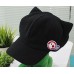 Japanese Anime Neon Genesis Evangelion EVA Asuka Langley Soryu Cosplay Cat Ears Hat Polar Fleece Plush Cap With Badges