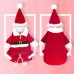 Lovely Christmas Pet Santa Claus Suit Costumes Cat Puppy Warm Comfortable Jumpsuit Hoodies Clothes Pet Xmas Decoration