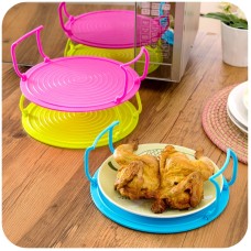 Multifunction Microwave Oven Shelf Double Insulated Heating Tray Rack Bowls Layered Holder Organizer Kitchen Accessories Tool