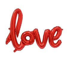 Ligatures LOVE Letter Foil Balloon Anniversary Wedding Valentines Birthday Party Decoration Champagne Cup Photo Booth Props