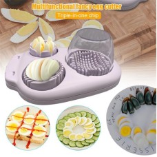 Multi egg slicer Three-in-one Egg Multi-function Fancy Egg Cutter Food Divider Egg Cutter Tool