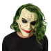 Joker Mask Cosplay Latex Masks With Green Hair Wig Scary Halloween Party Costume Props