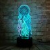 H Valentine Wind Chimes Table Lamp Switch Dream Catcher 3D Touch Night Light Bedroom Party Desk Decor Lamp Girls xmas