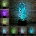 H Valentine Wind Chimes Table Lamp Switch Dream Catcher 3D Touch Night Light Bedroom Party Desk Decor Lamp Girls xmas
